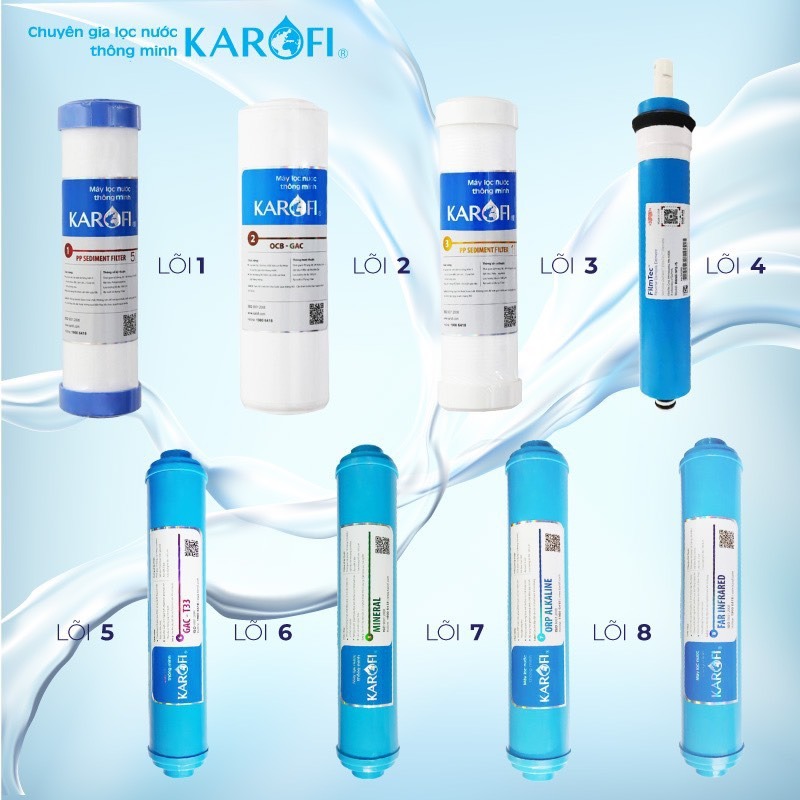 COMBO LÕI  KAROFI  12345678 ( CHÍNH HÃNG KAROFI )